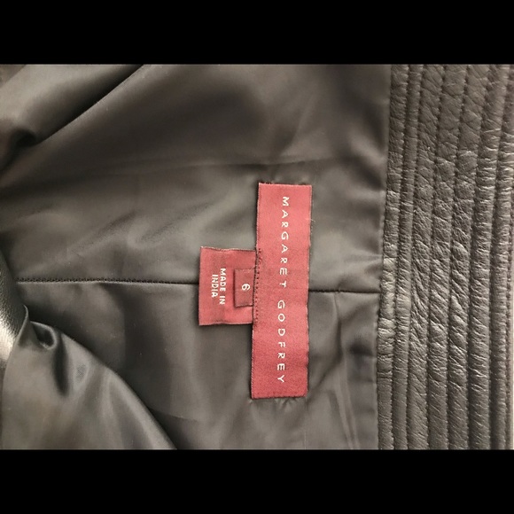 NEW LEATHER MARGARET GODFREY Sz6 PANTS - Picture 4 of 8